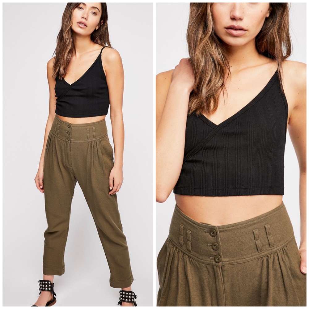 Free People Rumors Texture Harem Pants